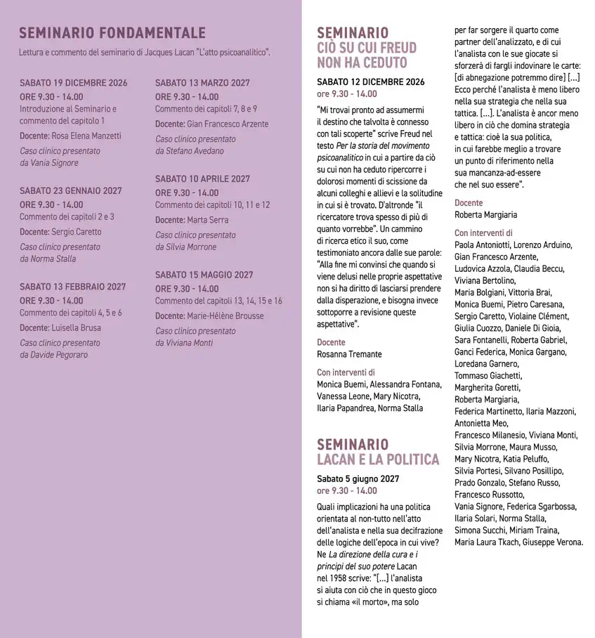 Antenna programma 2026 2027